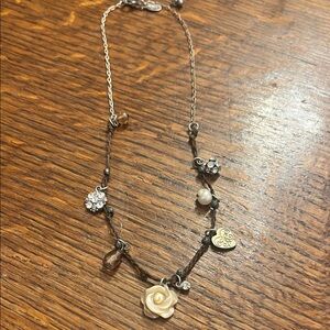 AEO Elegant Floral Charm Necklace 18”